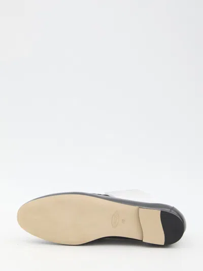 Tod's Women Leather Loafers In Black
