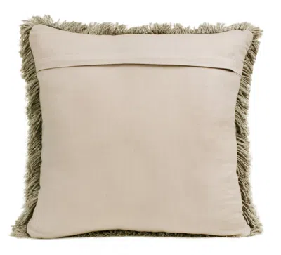 Homezia 20" X 20" Taupe Polyester Zippered Pillow