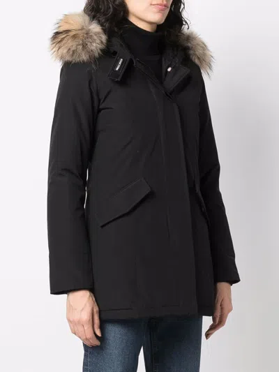 Woolrich Arctic Raccoon Parka Clothing In Black
