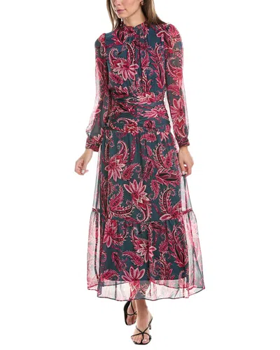 Maggy London High-neck Maxi Dress In Pink