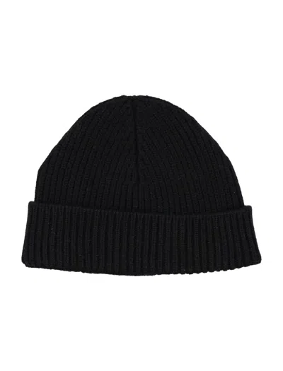 Shop Ami Alexandre Mattiussi Ami Paris Beanie Ami De Coeur In Black Red