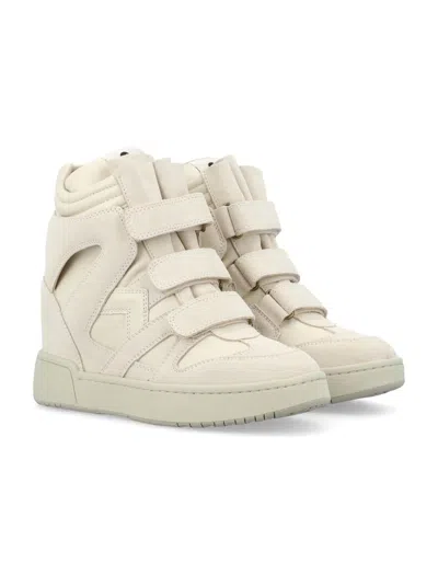 Isabel Marant Im3 High Top Sneakers In White