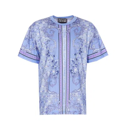 Shop Versace Jeans Couture T-shirts And Polos In Blue