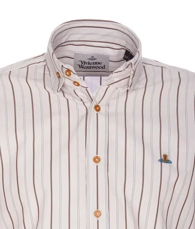 Shop Vivienne Westwood Shirts In Beige