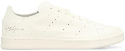 Shop Y-3 Adidas Stan Smith Leather Low-top Sneakers In White