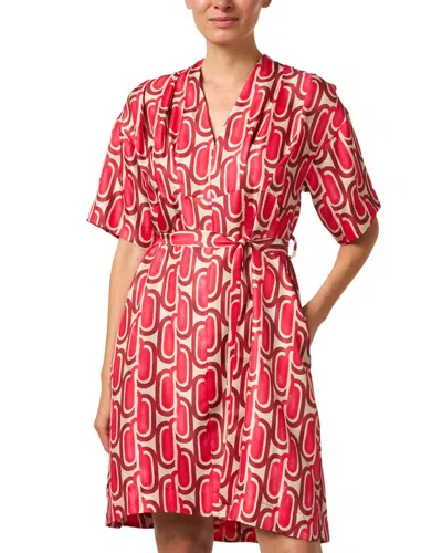 Seventy Silk Mini Dress In Red