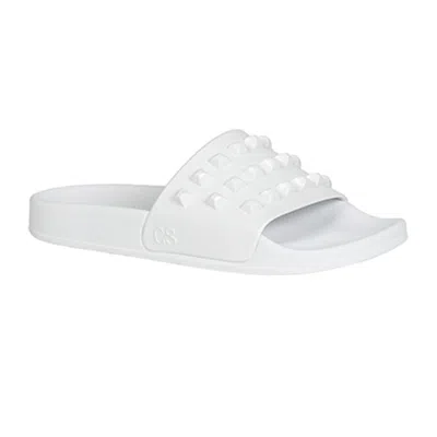 Carmen Sol Franco White Slides In White