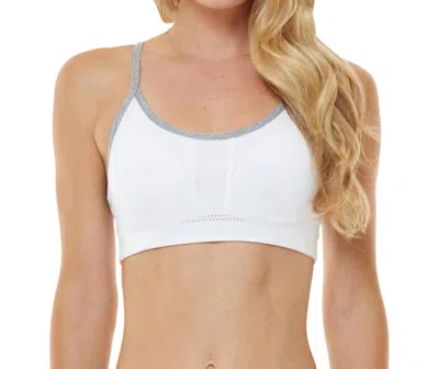 Shape Active Exceed Low Impact Sports Bra In White In Grey