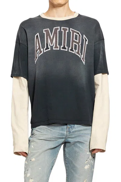 Shop Amiri Long Sleeves In Black