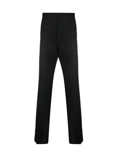 Dsquared2 Tailored Black Trousers With Classic Waistband And Subtle Pleats In 黑色的