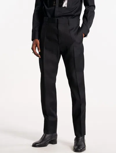 Dsquared2 Tailored Black Trousers With Classic Waistband And Subtle Pleats In 黑色的