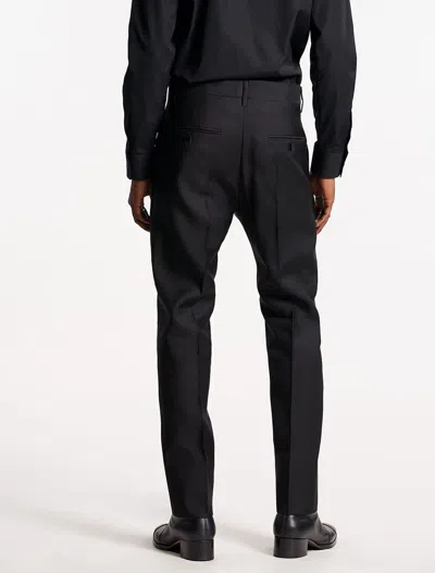 Dsquared2 Tailored Black Trousers With Classic Waistband And Subtle Pleats In 黑色的