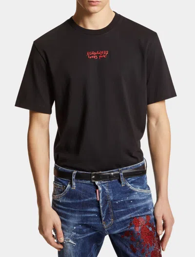 Shop Dsquared2 T Shirts And Polos Black