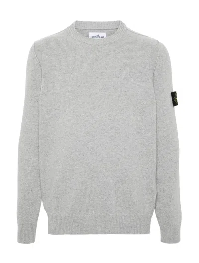 Stone Island Sweater  Men Color Grey In Polvere Melange