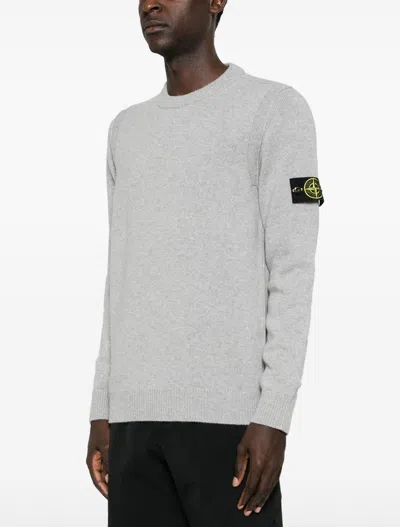 Stone Island Sweater  Men Color Grey In Polvere Melange