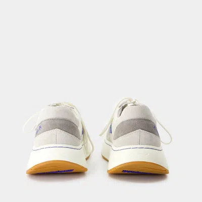Ader Error Log; Baus Sneakers - Leather - White In White