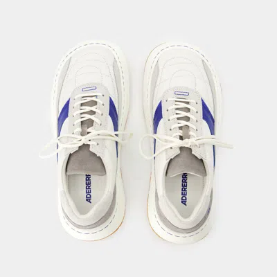 Ader Error Log; Baus Sneakers - Leather - White In White