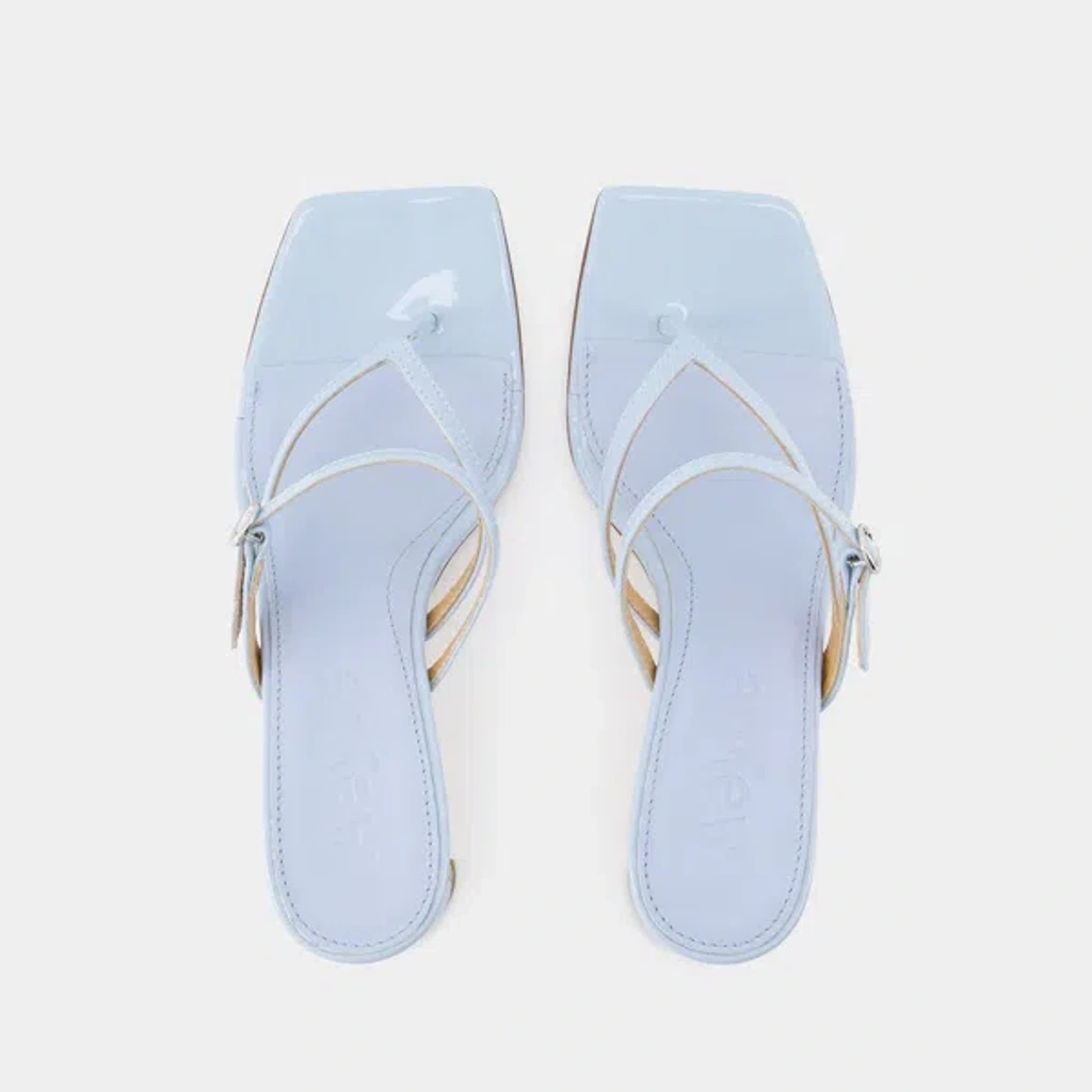 【関税込み】Giselle Sandals - Aeyde - Leather - Blue Blue Giselle Heeled Sandals by Aeyde on Sale