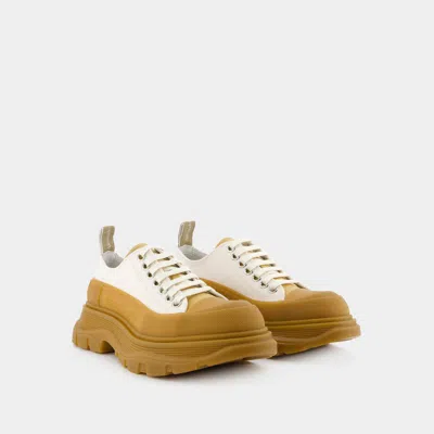 Alexander Mcqueen Women's Tread Sneakers In Beige