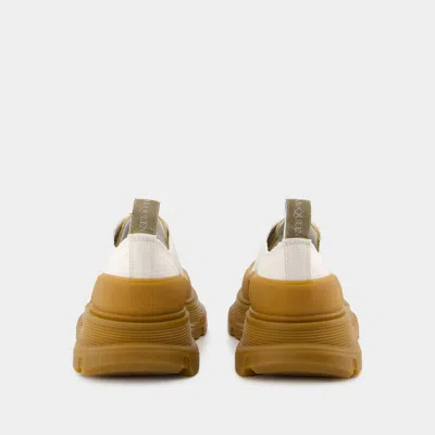 Alexander Mcqueen Women's Tread Sneakers In Beige