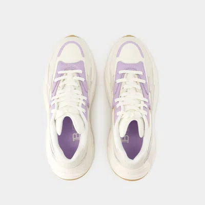 Balmain B-dr4g0n Panelled Lace-up Sneakers In Beige