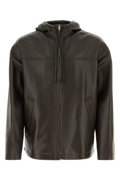 Shop Bottega Veneta Jackets In Brown