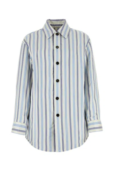 Shop Bottega Veneta Shirts In Stripped