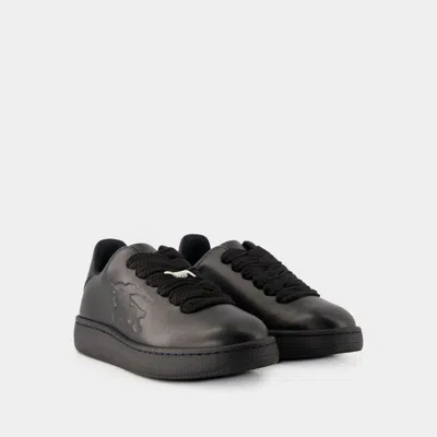 Burberry Leather Sneaker Storage Box In Black