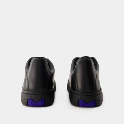 Burberry Leather Sneaker Storage Box In Black