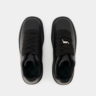 Burberry Leather Sneaker Storage Box In Black