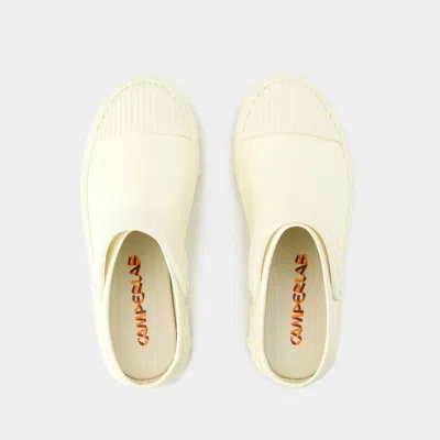 Camper Traktori Slides -  - Leather - White In White