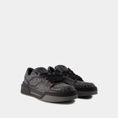 Dolce & Gabbana New Roma Sneakers In Black