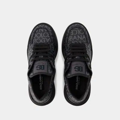 Dolce & Gabbana New Roma Sneakers In Black