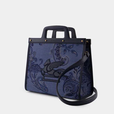 Shop Etro Love Trotter Shopper Bag In Blue