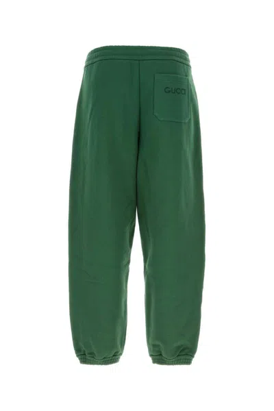 Shop Gucci Pants In Green