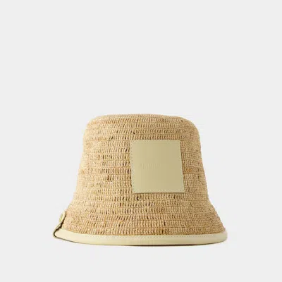 Jacquemus Soli Fisherman Hat In Beige