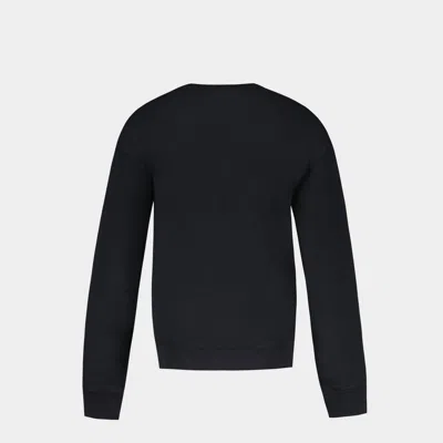 Shop Maison Kitsuné Fox Head Patch Comfort Sweatshirt In Black