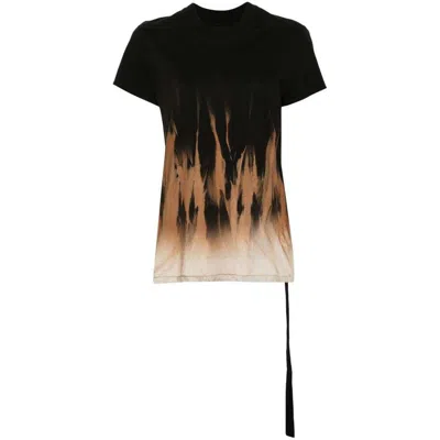 Rick Owens Drkshdw Small Level Printed T-shirt In Multicolor
