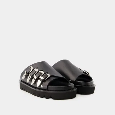 Toga Buckle-embellished Slides In Black