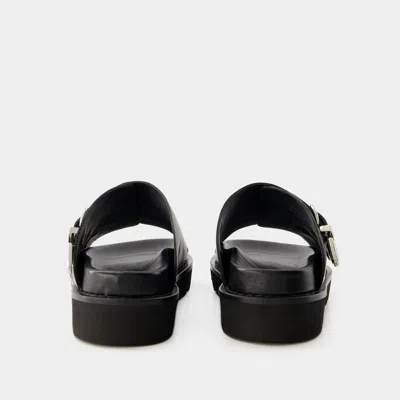 Toga Buckle-embellished Slides In Black