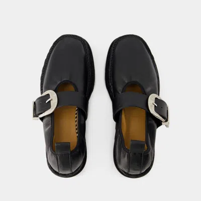 Toga Black Platform Espadrilles In Black