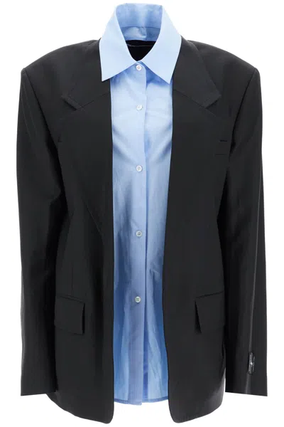 Shop Alexander Wang "blazer With Removable Shirt