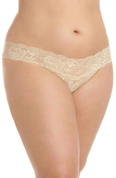 Cosabella Never Say Never Cutie Thong Panty In Blush In Gold