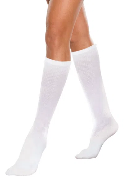 Preggers By Therafirm Maternity Casual Support Socks In White In White