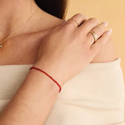 Astrid &amp; Miyu Red Beaded Bracelet