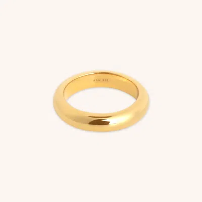 Astrid &amp; Miyu Bold Stacking Ring In Gold