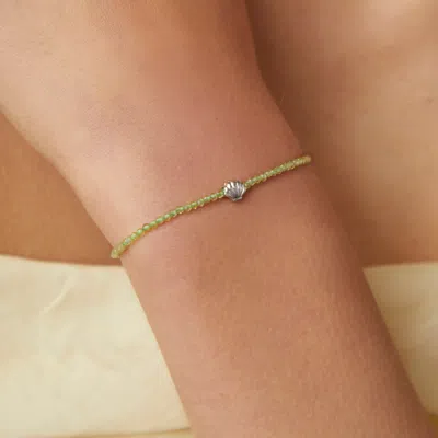 Astrid &amp; Miyu Shell Click Charm In 9k White Gold