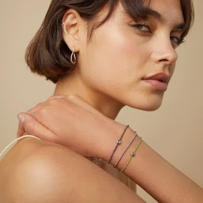 Astrid &amp; Miyu Shell Click Charm In 9k White Gold