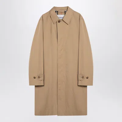 Burberry Long Beige Gabardine Car Coat