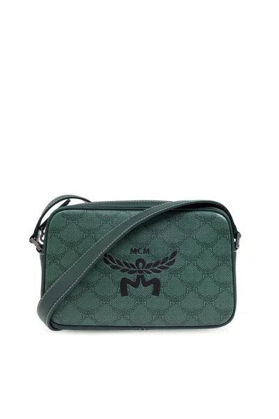 Shop Mcm ‘himmel Small' Shoulder Bag In Green